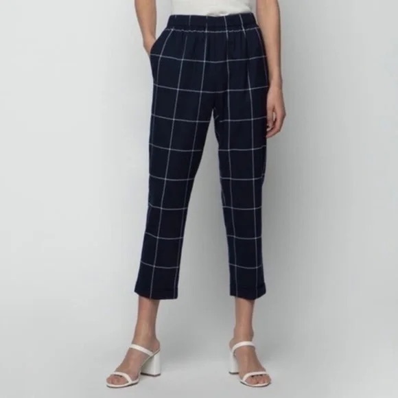 OAK + FORT Plaid Cropped Pant ✨ - Picture 12 of 12